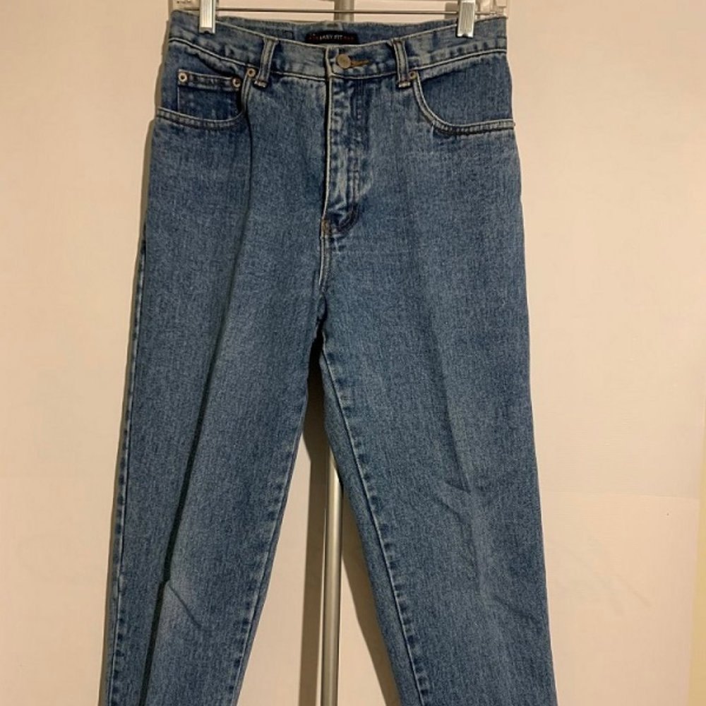 Bill Blass Easy Fit Mom Jeans 6P Blue Stonewash